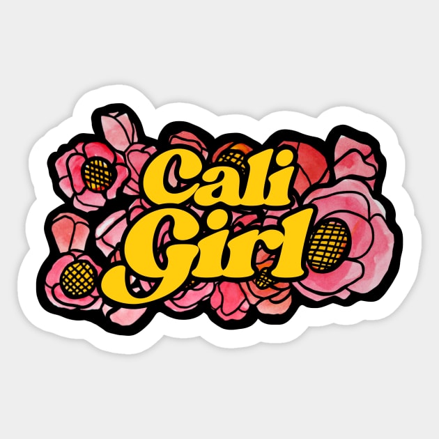 Cali Girl Sticker by bubbsnugg